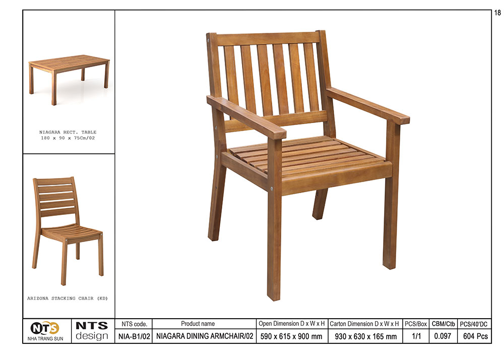 NIAGARA DINING ARMCHAIR / 02