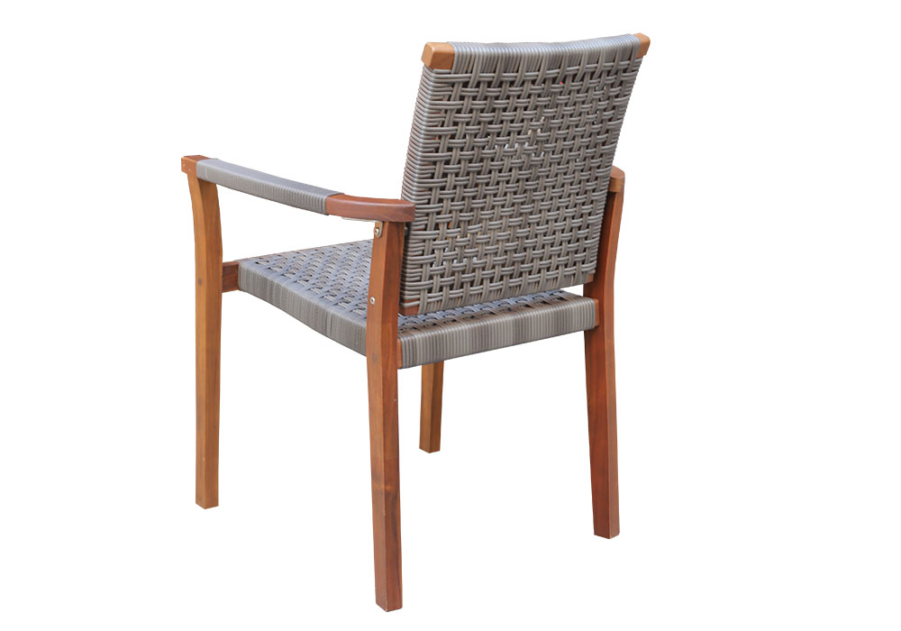 WINDSOR STACKING ARMCHAIR - WICKER